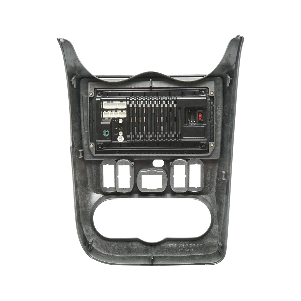 Central console, black with GPS, for Dacia Logan, Sandero, Duster