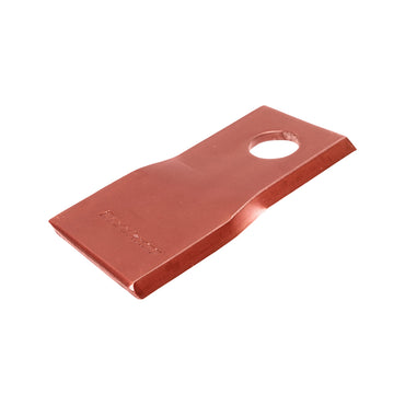 Twisted blade, right rotation direction for rotary mower 112x47x4mm 19mm Breckner Germany