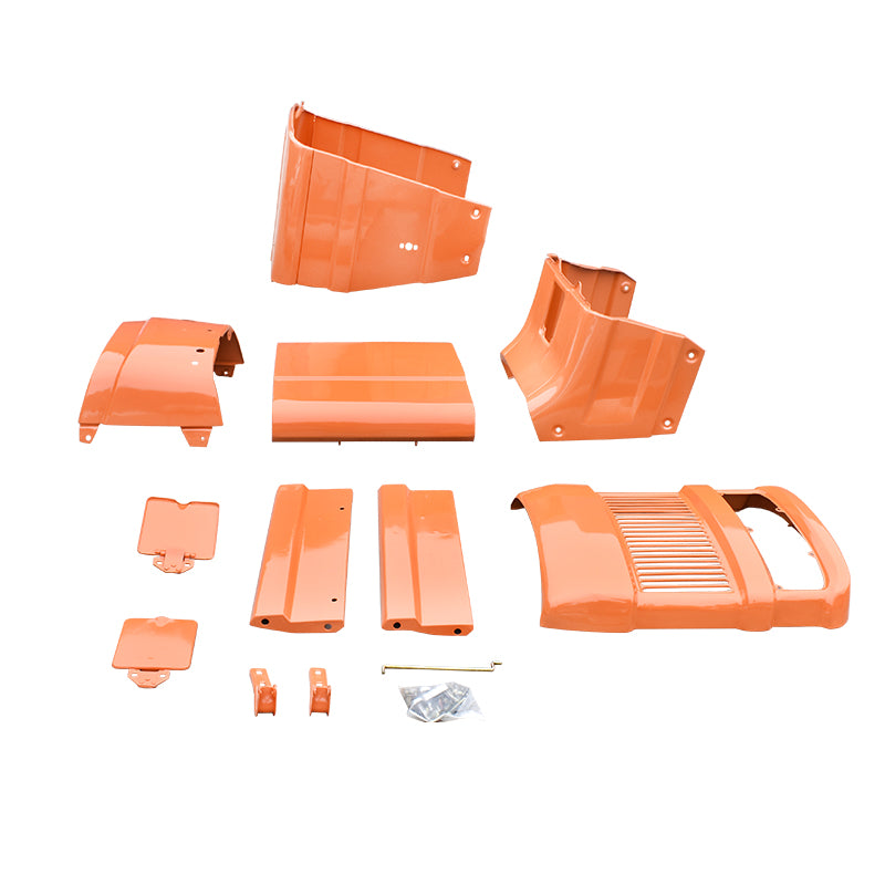 Complete hood Fiat U-445 /set (3-cylinder engine) with dashboard support