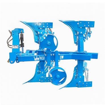 Agricultural plow with 2 blades and reversible notched shares hydraulic Konig Traktoren