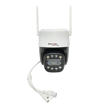 Indoor/outdoor WIFI surveillance camera 4M ultra HD, PTZ, motion sensor, rotatable, 90 degrees, 220V IP66 Breckner Germany