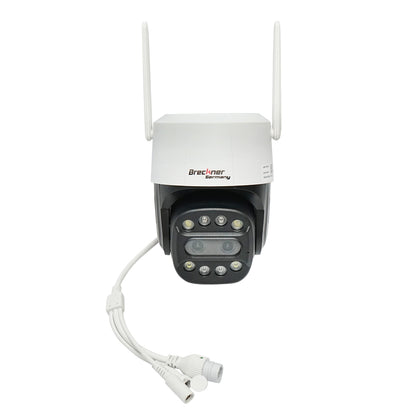 Indoor/outdoor WIFI surveillance camera 4M ultra HD, PTZ, motion sensor, rotatable, 90 degrees, 220V IP66 Breckner Germany