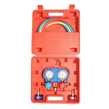 Verification and charging kit for automotive air conditioning systems, freon R22, R32, R134a, R410a