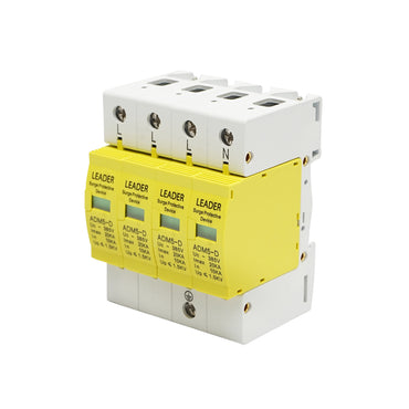 Surge arrester with signaling for photovoltaic systems LA-SPD-4P-20kA-385V Leader