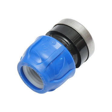 Compression fitting with internal thread D32mm x 1-1/4 inch, PN16, for irrigation systems