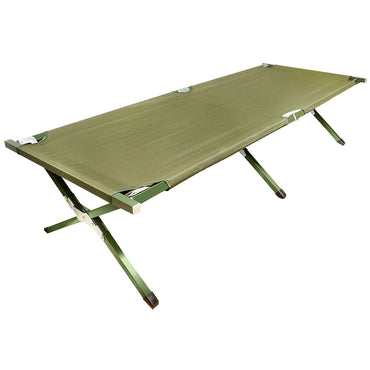 Foldable camping bed, green olive camping 190x66x42 cm Breckner Germany