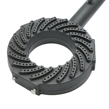 Round gas burner for a pyrosty