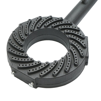 Round gas burner for a pyrosty