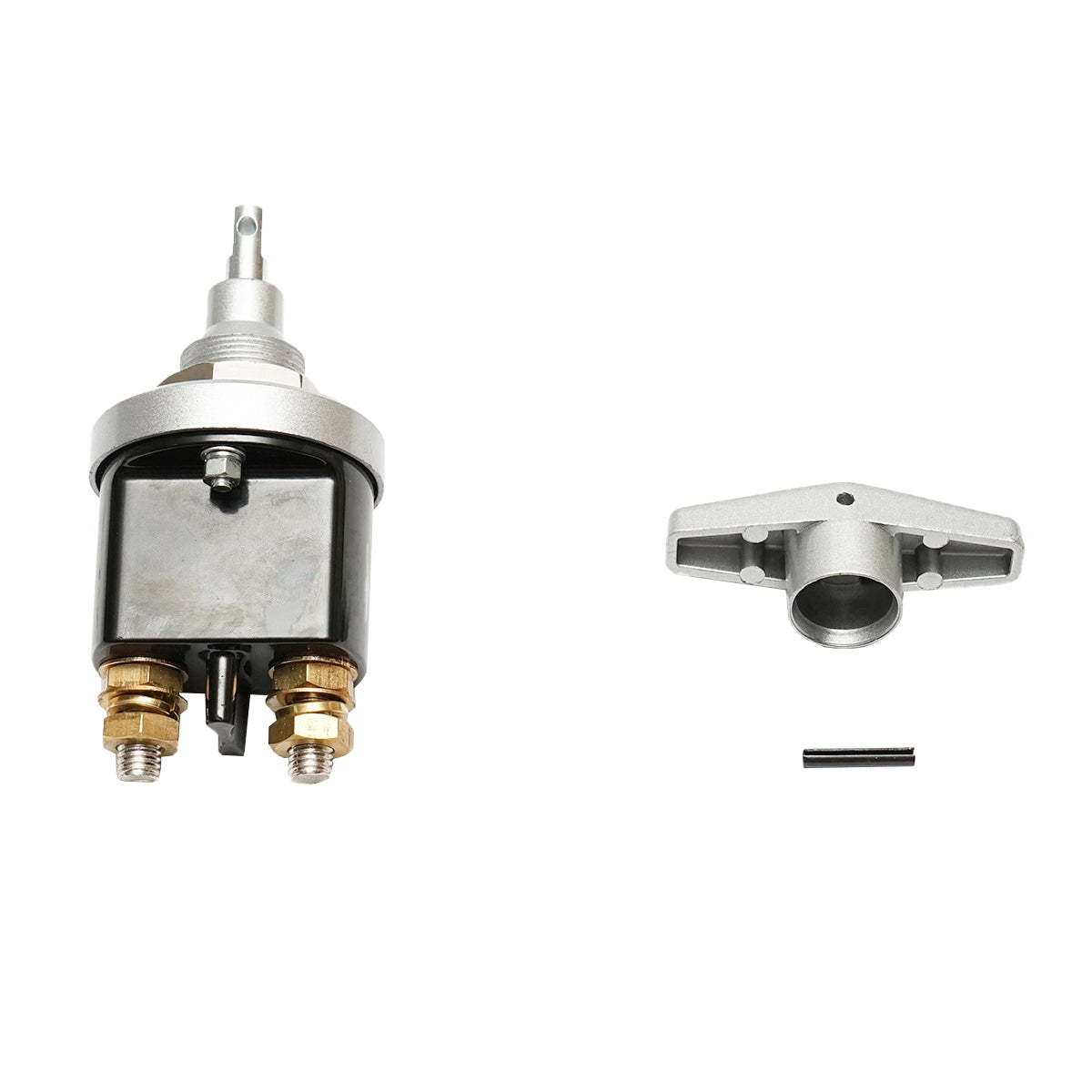 Switch, general switch fi67 12/24V, 200A copper din connector M10, M30 mounting thread for MAN, Iveco and Volvo Breckner Germany