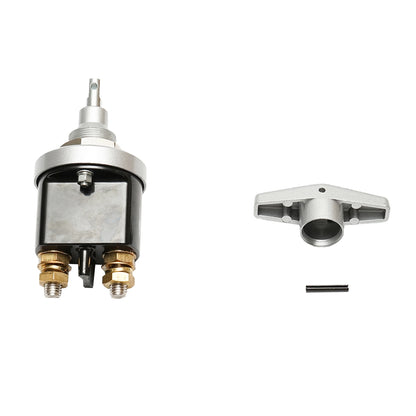 Switch, general switch fi67 12/24V, 200A copper din connector M10, M30 mounting thread for MAN, Iveco and Volvo Breckner Germany