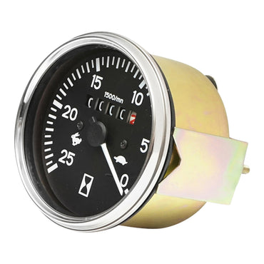 Clock/RPM indicator, 85mm universal tachometer for Massey Ferguson 1666561M92, 1666562M92, 1674637M2, 1674637M92, 1875187M92