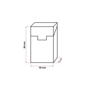 Black leather case for P24 Breckner cigarette pack