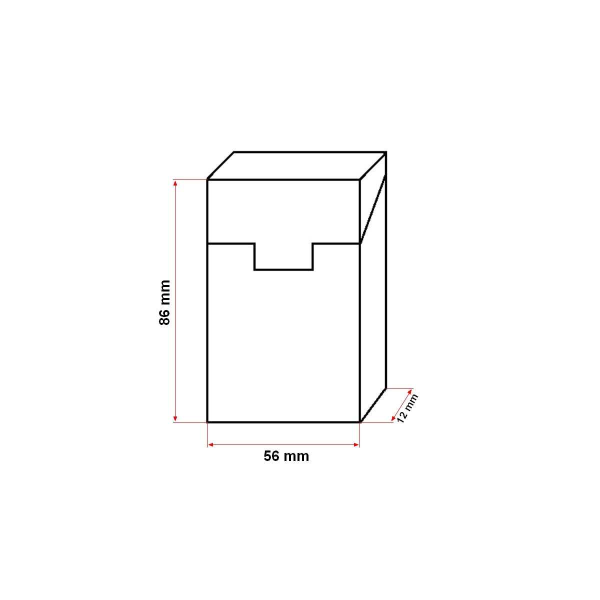 The red leather case for the P24 Breckner cigarette pack