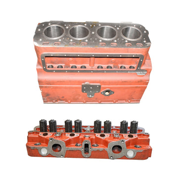 Engine block with bearing/ring with assembled cylinder head for UTB U-650 tractor 103.01.066 / 110.02.909