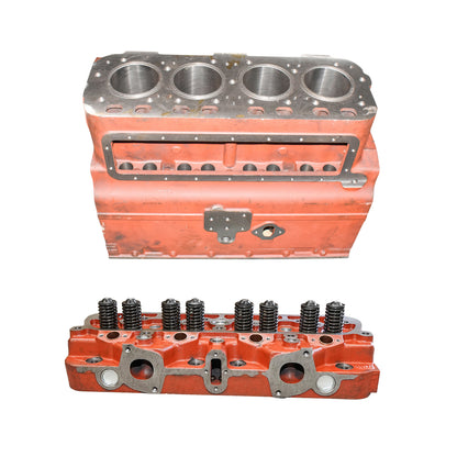 Engine block with bearing/ring with assembled cylinder head for UTB U-650 tractor 103.01.066 / 110.02.909