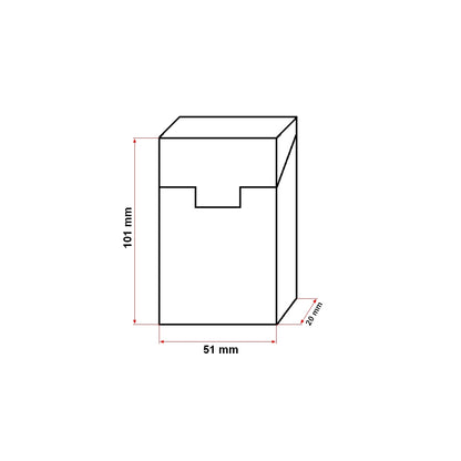Red leather case for P25 Breckner cigarette pack