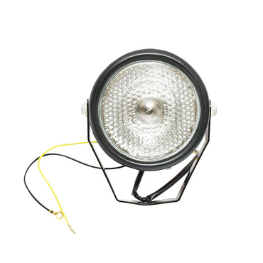 Projector lamp with support, bulb, switch, and light intensifying magnifier