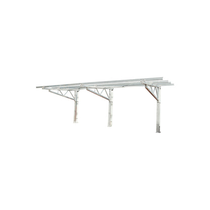 Carport for 2 cars with a system, structure for mounting photovoltaic solar panels (660W) 9.24KW