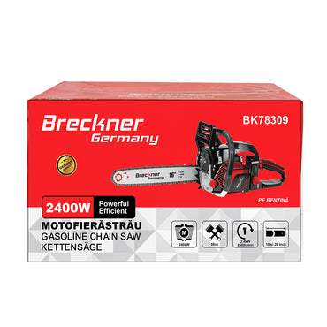Chainsaw, 2-stroke, 58cc, 3.3HP, 8500rpm with 18 inch (45cm) blade Breckner Germany