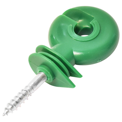 Compact green ring isolator fi 5.3mm 80x35mm electric fence Breckner Germany