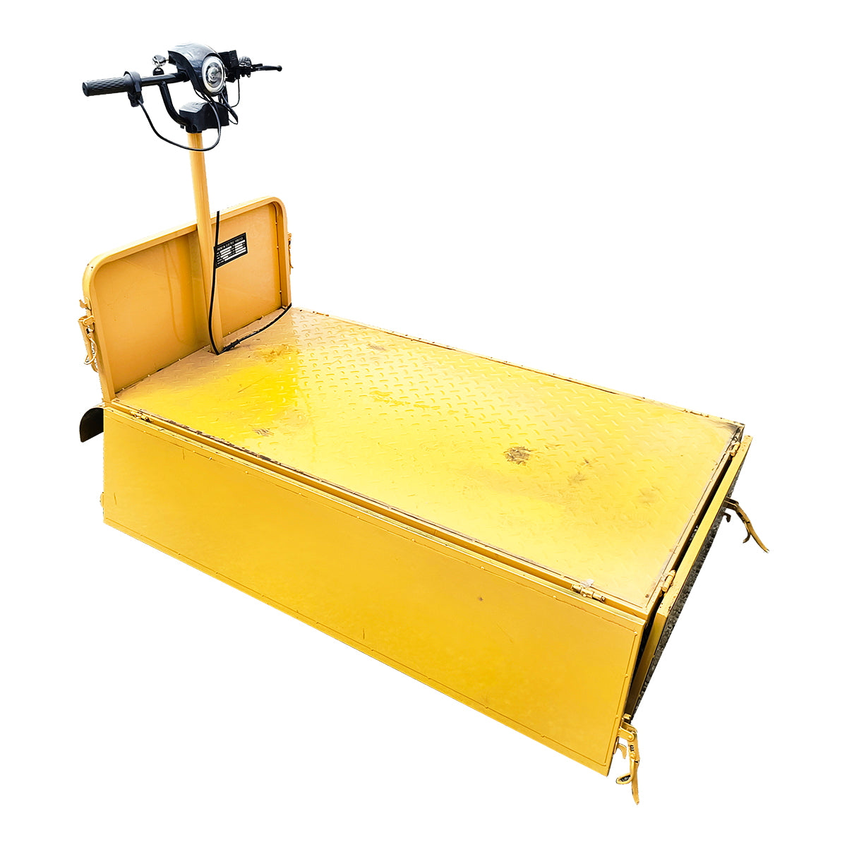 Electric platform cart with shutters for transporting goods 800W, 48V, 1.5x0.8m maximum load 800Kg THOR