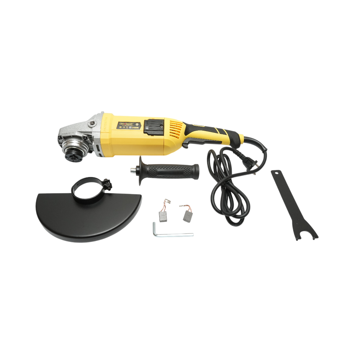 Angle grinder flex 2400W, 220V disc 230mm, speed 6500 r/min Crownman