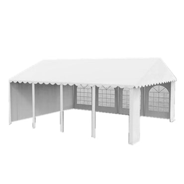 PVC event hall with a width of 4m and a length of 10m, galvanized steel frame