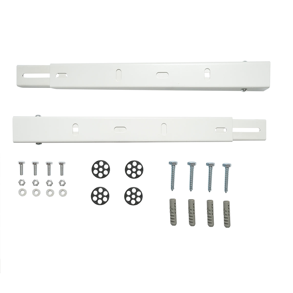 Foldable support for air conditioning unit 450x500mm with included mounting accessories