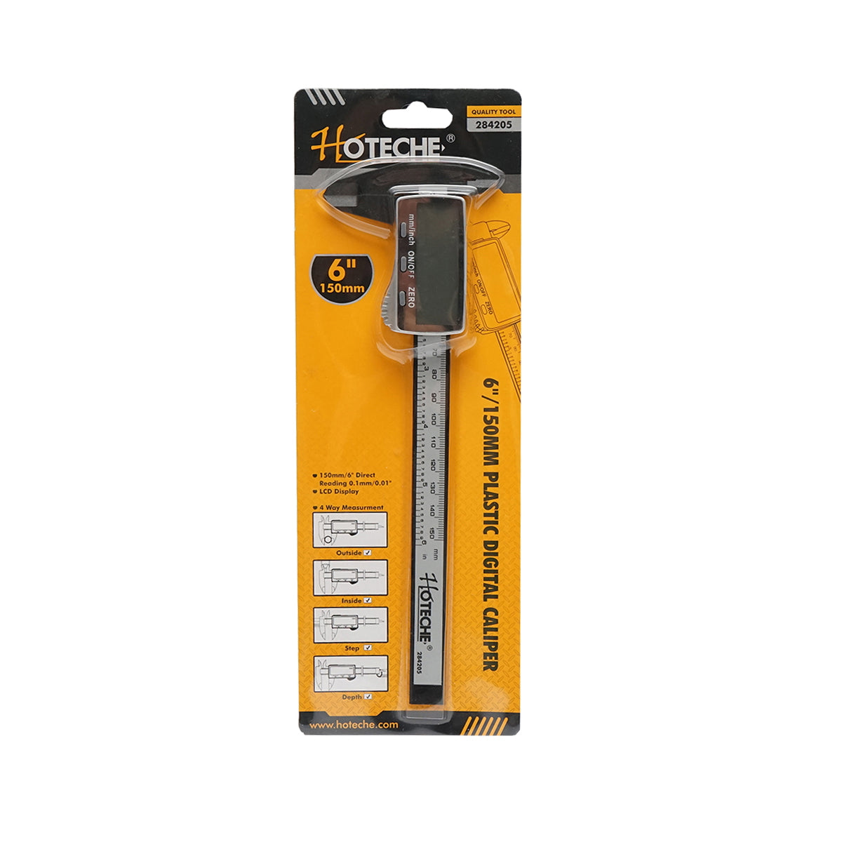 Digital caliper 150mm for inner and outer diameters Hoteche