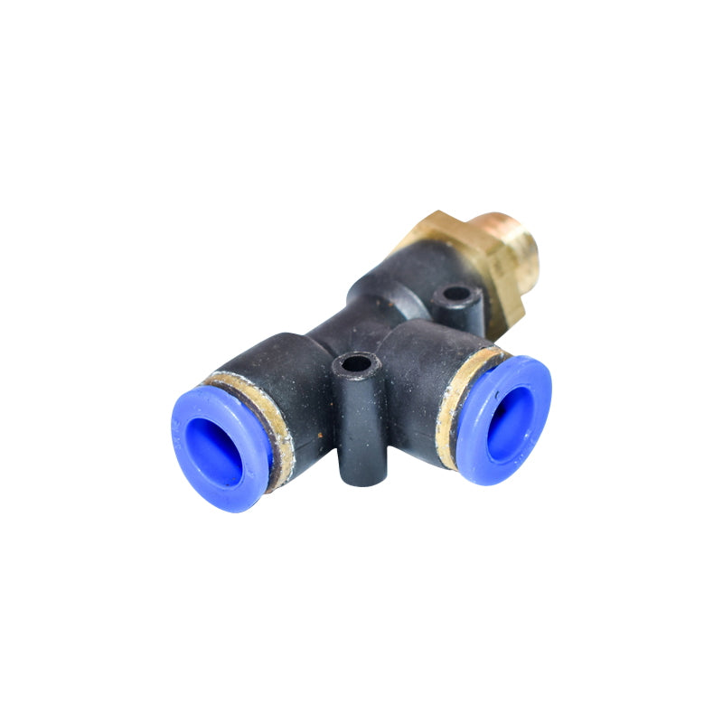 Quick T plastic connector with metal screw fi 8x8 with M12