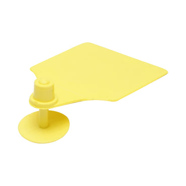 Set of non-inscribed yellow ear tags 64x95mm for cows Breckner Germany