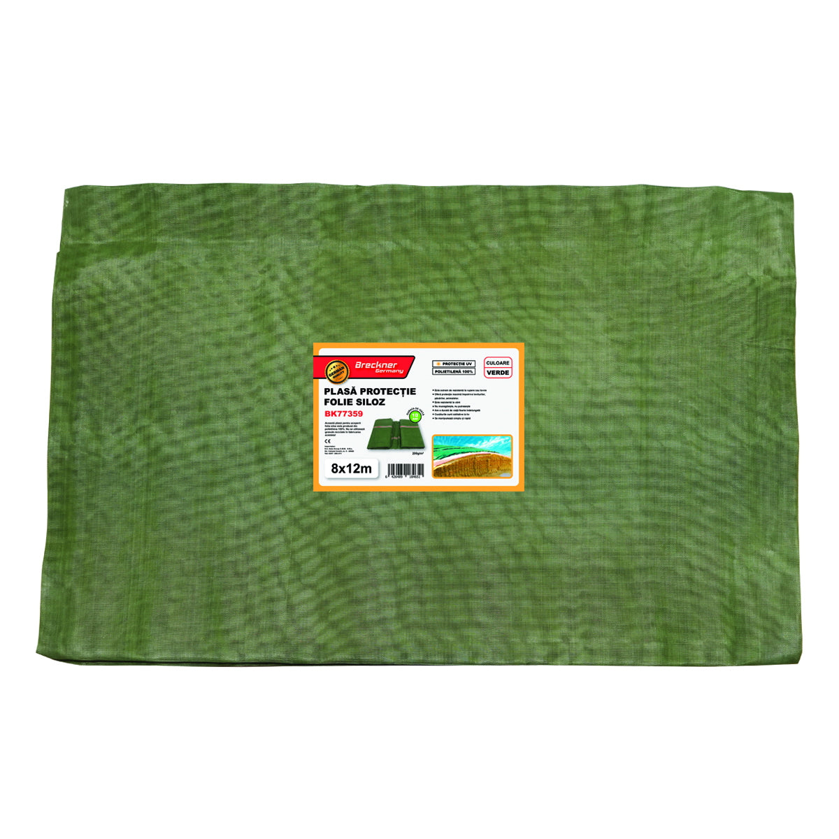 Protection net/tarpaulin for green silo film 8x12m Breckner Germany