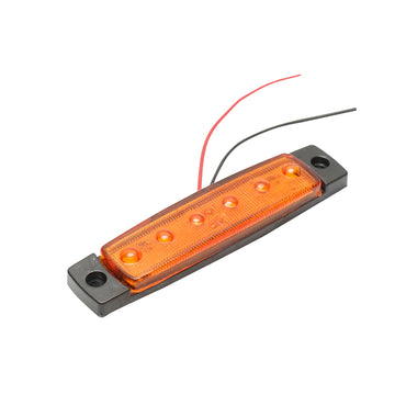 Yellow LED side marker lamp 12-24V, FR0172 Breckner Germany