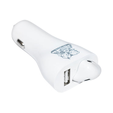 Bluetooth headset with car charger type cigarette lighter
