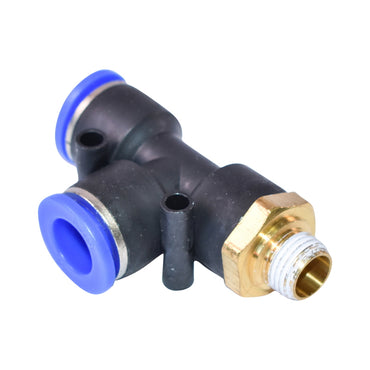 Quick T plastic connector and metal screw fi 12x12 with 1/4