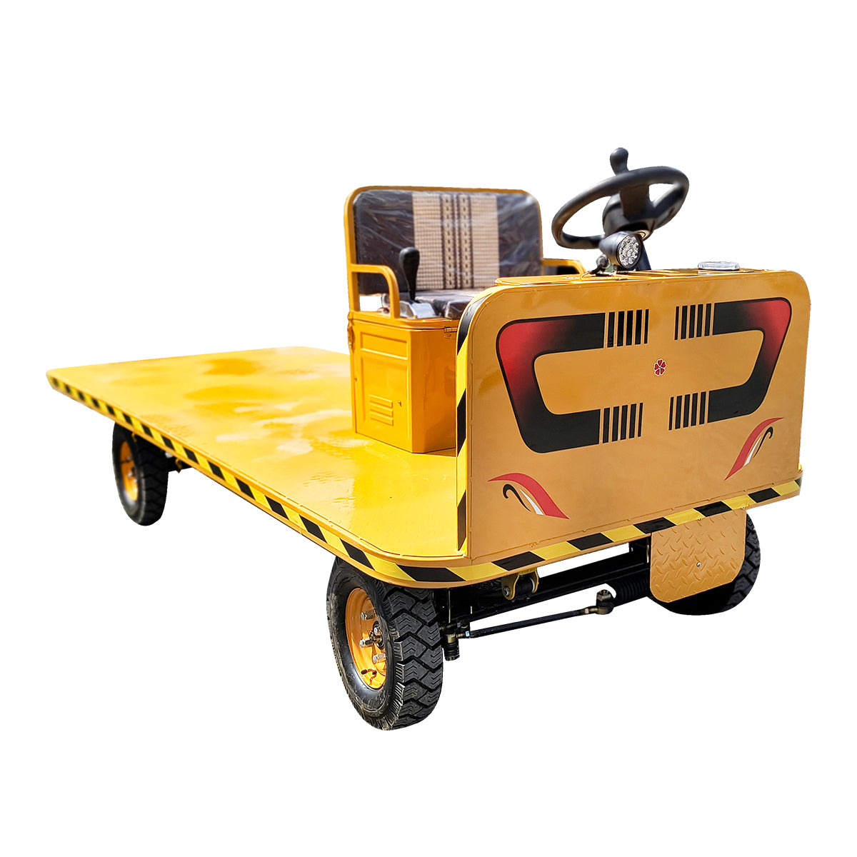 Electric cart with bench for transporting goods 1200W, 60V, 3x1.25m maximum load 1000Kg THOR