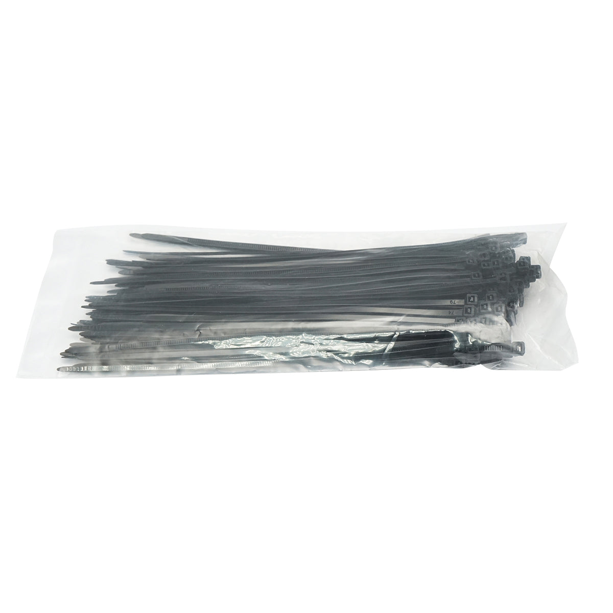 Facets, plastic necklace 3.6x200mm black set of 100 pcs Breckner Germany