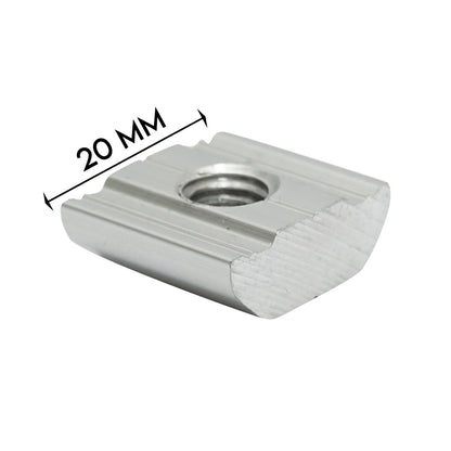 End clamp 35mm for photovoltaic solar panel system A, 20mm Breckner Germany