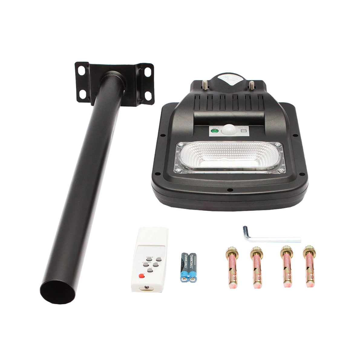 Solar LED street light 50W, 6500K, IP65 with solar panel and pole mount Breckner Germany