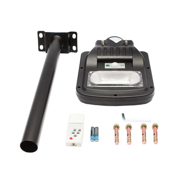 Solar LED street light 50W, 6500K, IP65 with solar panel and pole mount Breckner Germany