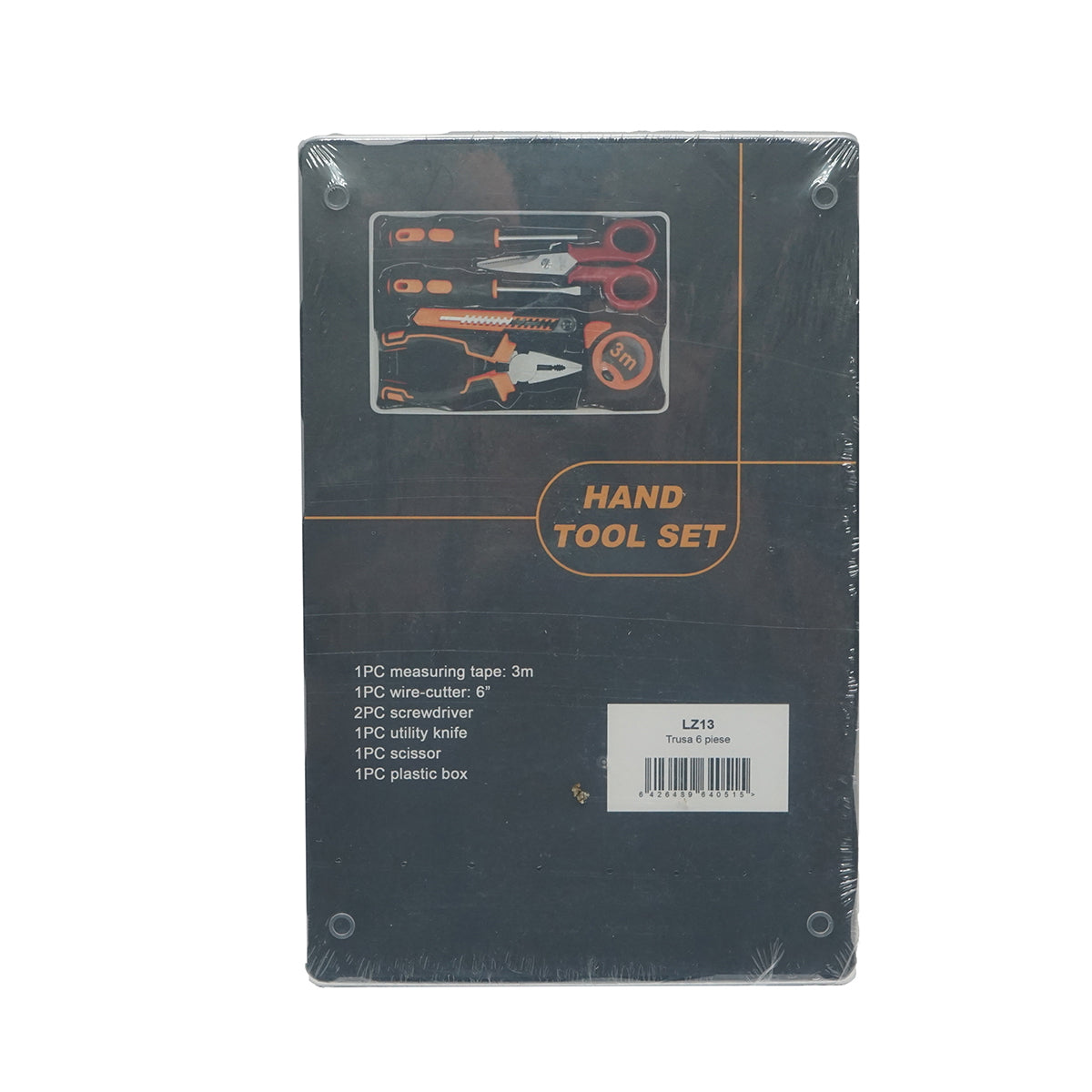 Combined tool and equipment set 6 pieces