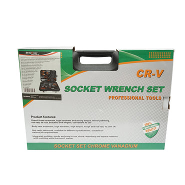 Socket wrench set, fixed, bits, screwdrivers, and tools 86 pieces Breckner Germany