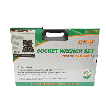 Socket wrench set, fixed, bits, screwdrivers, and tools 86 pieces Breckner Germany
