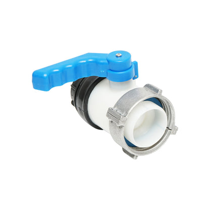 Ball valve IBC basin S60x6, DN50 diameter thread 75mm, EPDM gasket