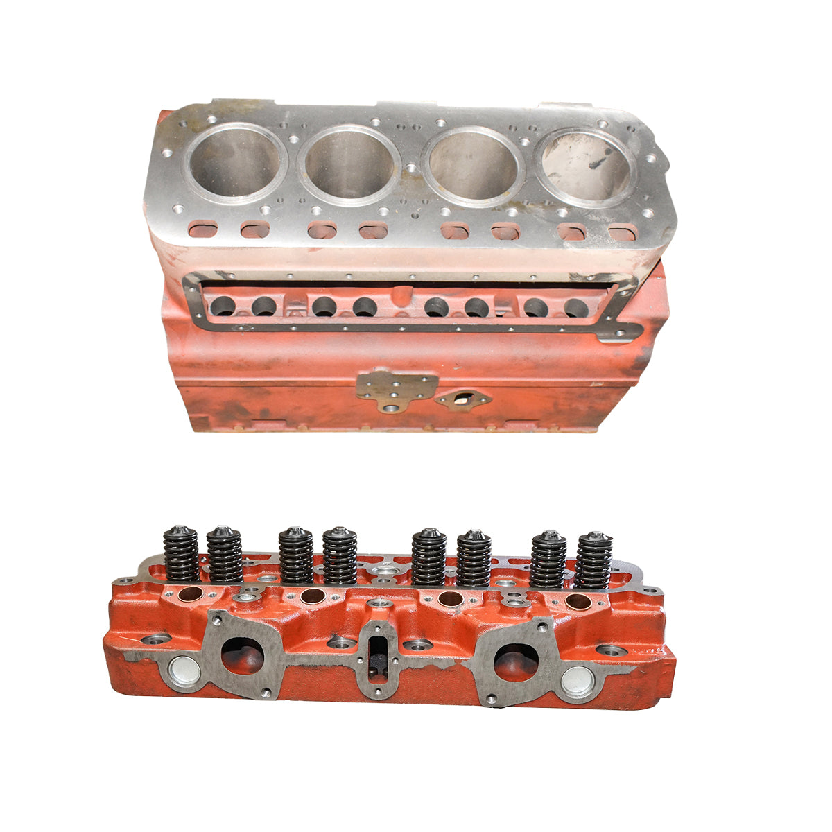 Engine block with assembled cylinder head for UTB U-650 tractor 2402.01.0306 / 110.02.909