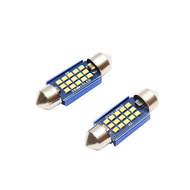 Set of 2 LED SMD SOFIT bulbs 36mm 12V 0.2A cold light Breckner Germany