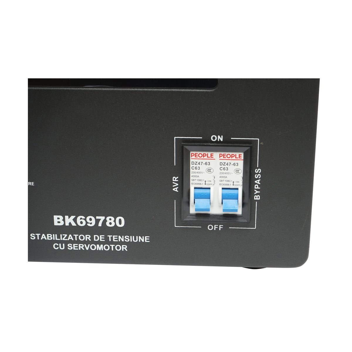 Automatic voltage stabilizer 10000VA single-phase with servomotor Breckner Germany