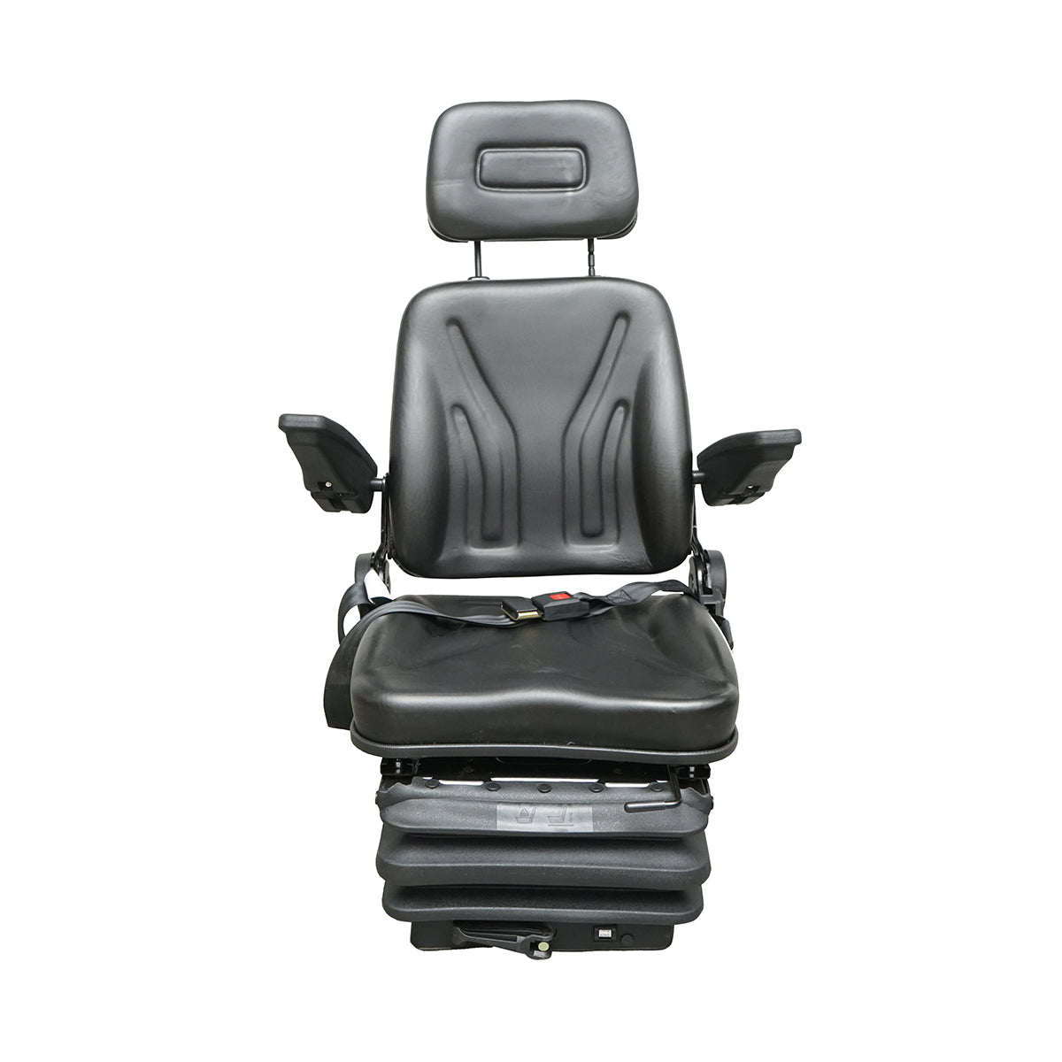 Universal adjustable seat for weight 50-130Kg, armrests and backrest reclining 50-90° for tractor, agricultural machinery, industrial, forklift