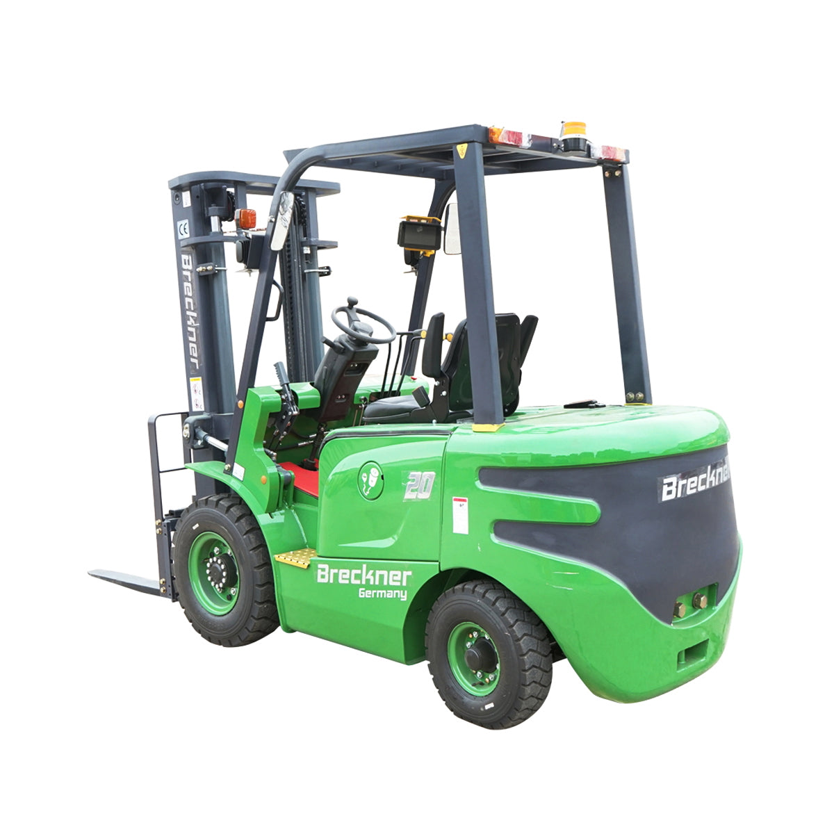 2T electric forklift duplex 3M 48V/600Ah with lateral translation Breckner Germany