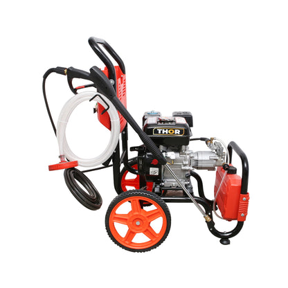 Gas pressure washer 7HP, 200 Bar, flow rate 500l/H with hose and Thor gun